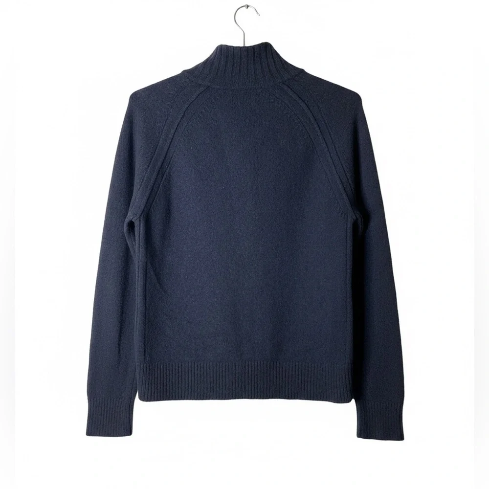 Banana Republic Men’s Navy Blue Mock Neck Button Mock Neck Sweater - Size S